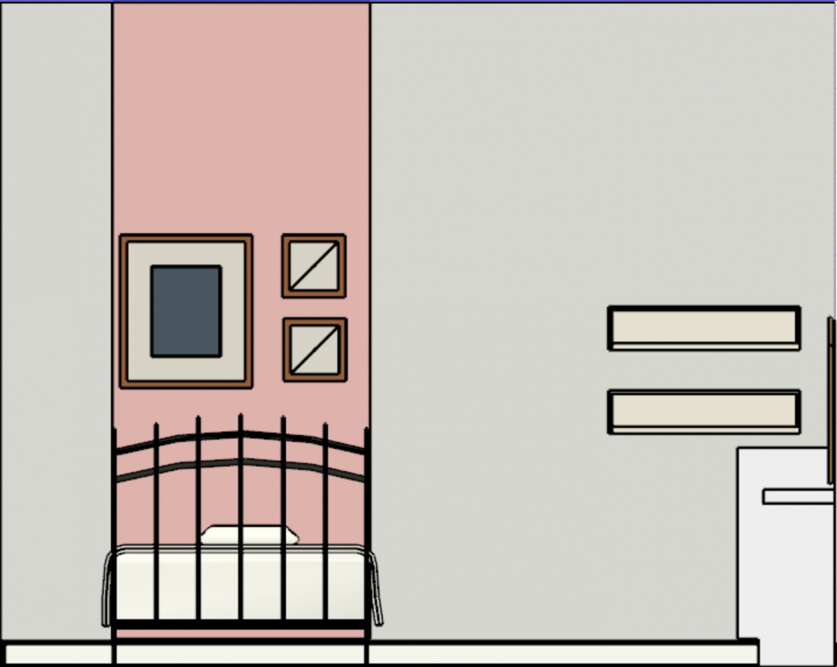 darla powell miami interior design firm little girl's bedroom computer design color block pink