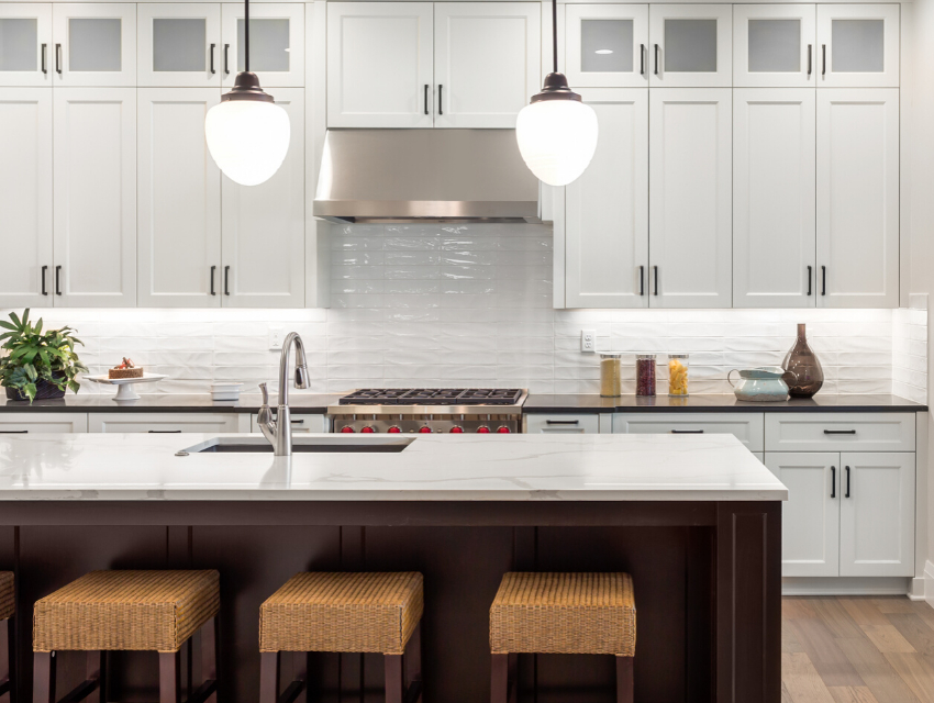 darla powell interiors kitchen renovation design inspiration black white